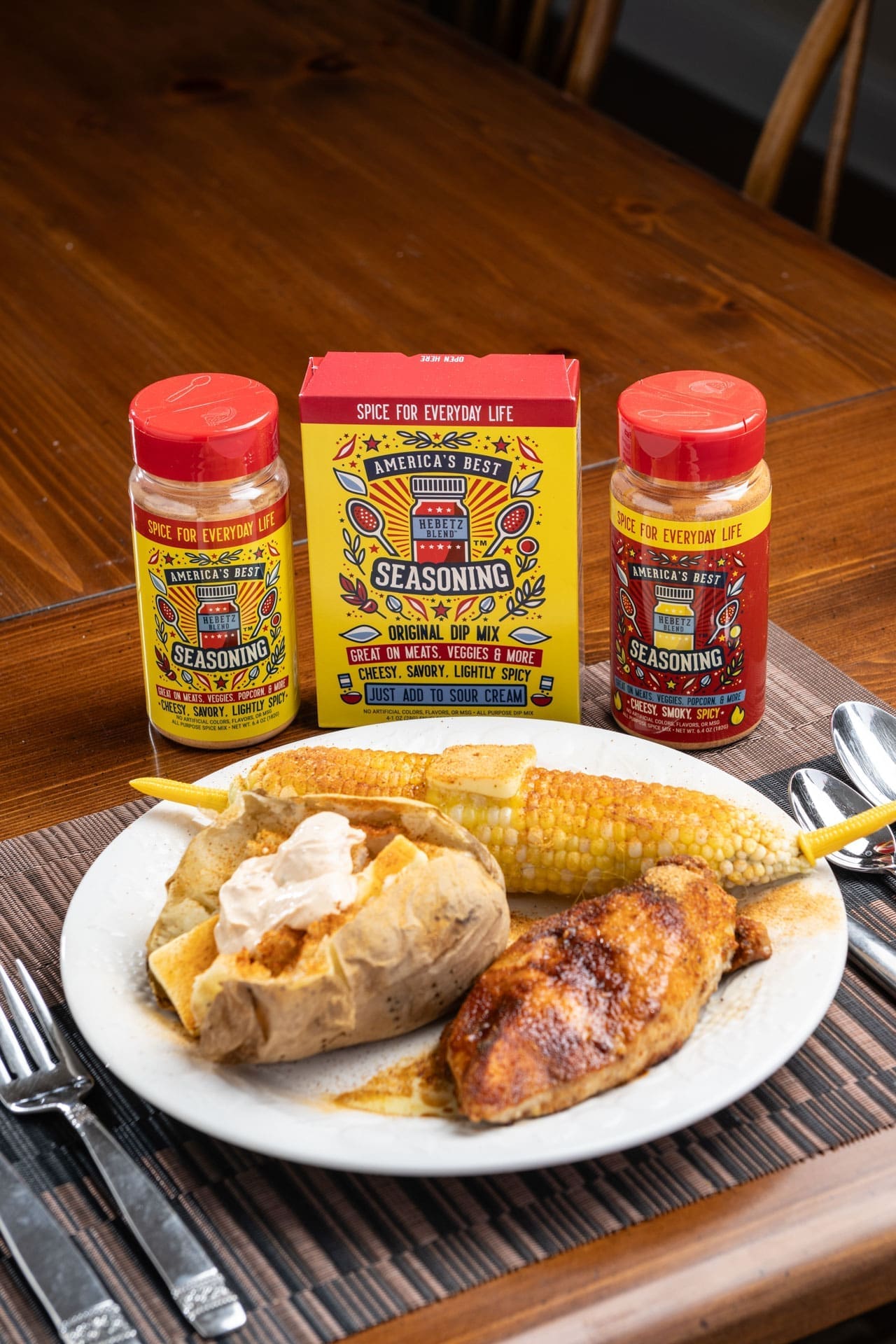 Greg Tebbe with America's Best Seasoning product